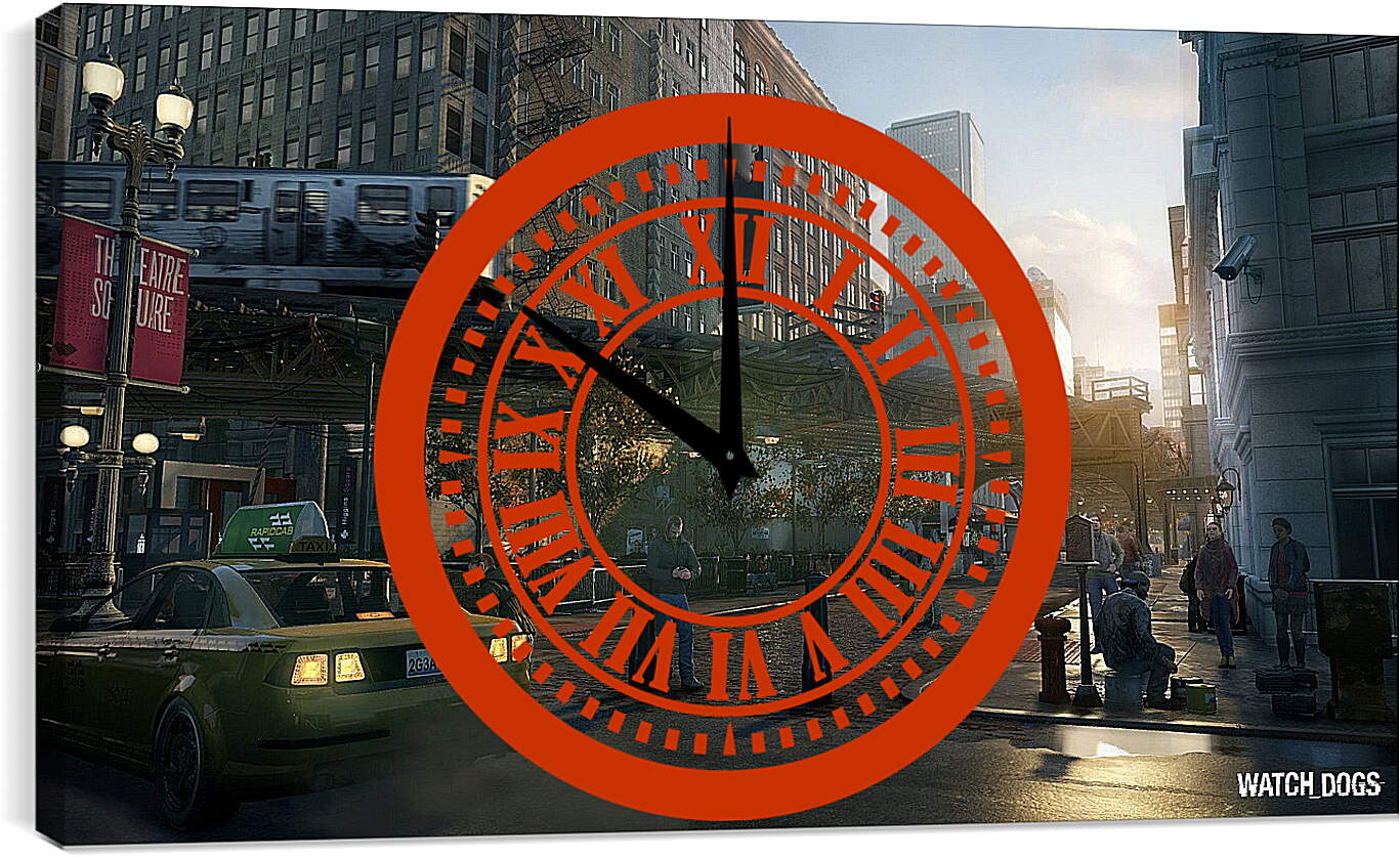 Часы картина - Watch Dogs
