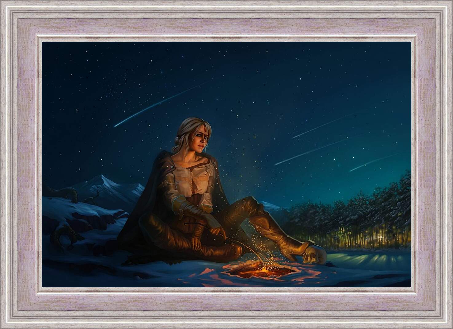 Картина в раме - The Witcher (Ведьмак), Цирилла на привале