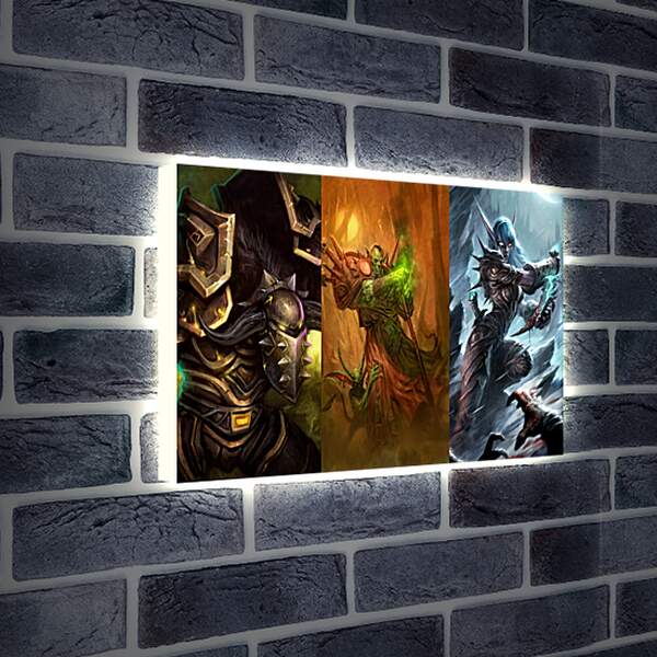 Лайтбокс световая панель - World Of Warcraft
