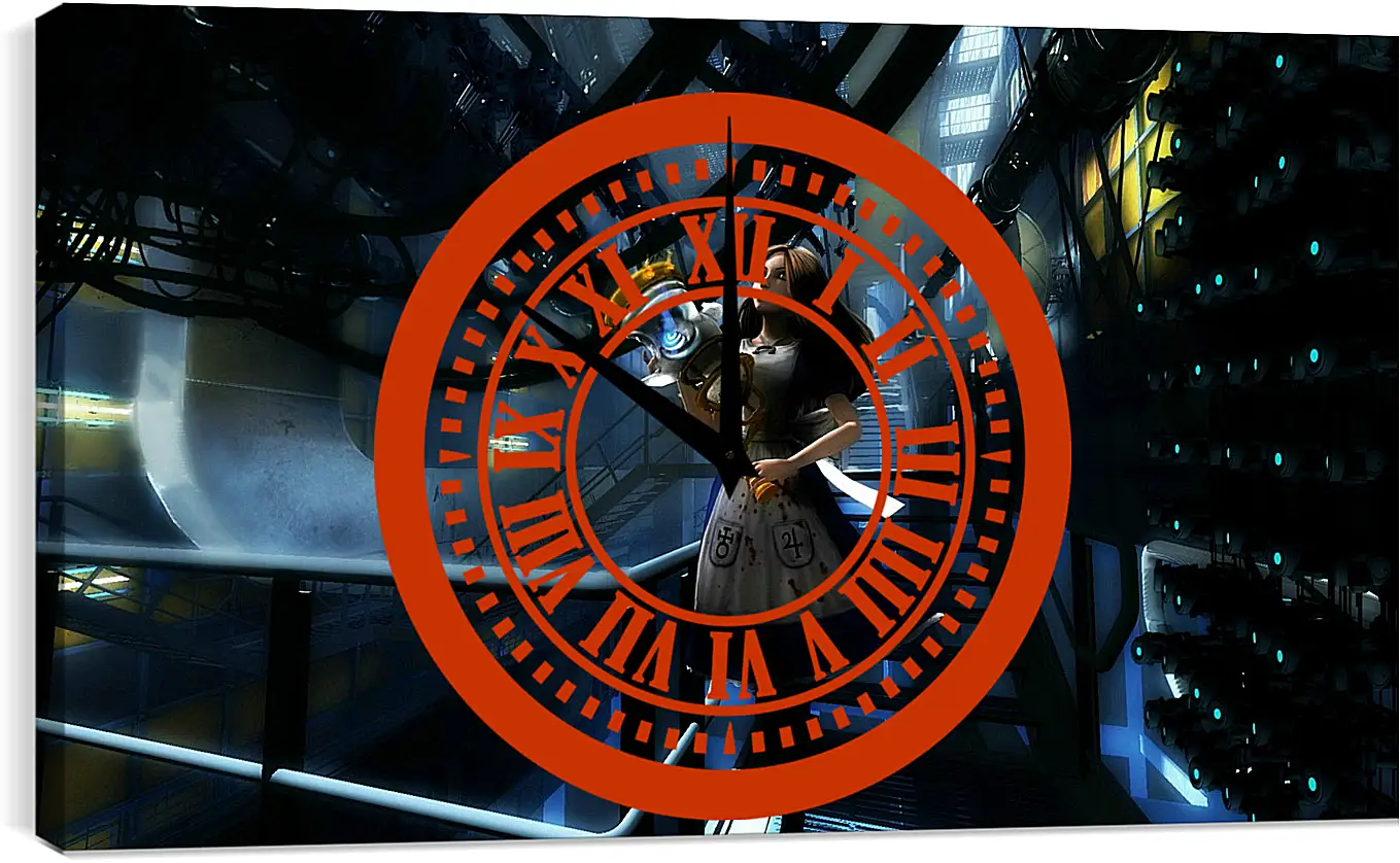 Часы картина - Alice: Madness Returns
