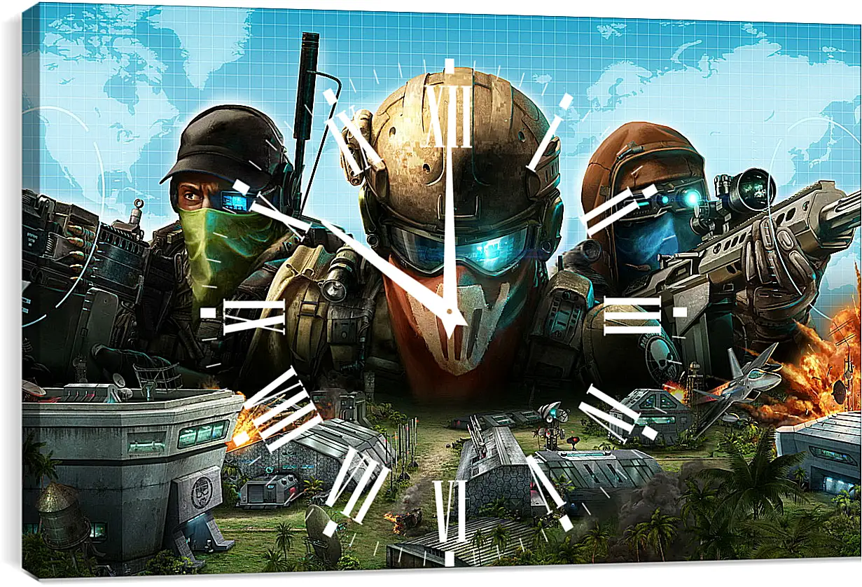 Часы картина - Ghost Recon
