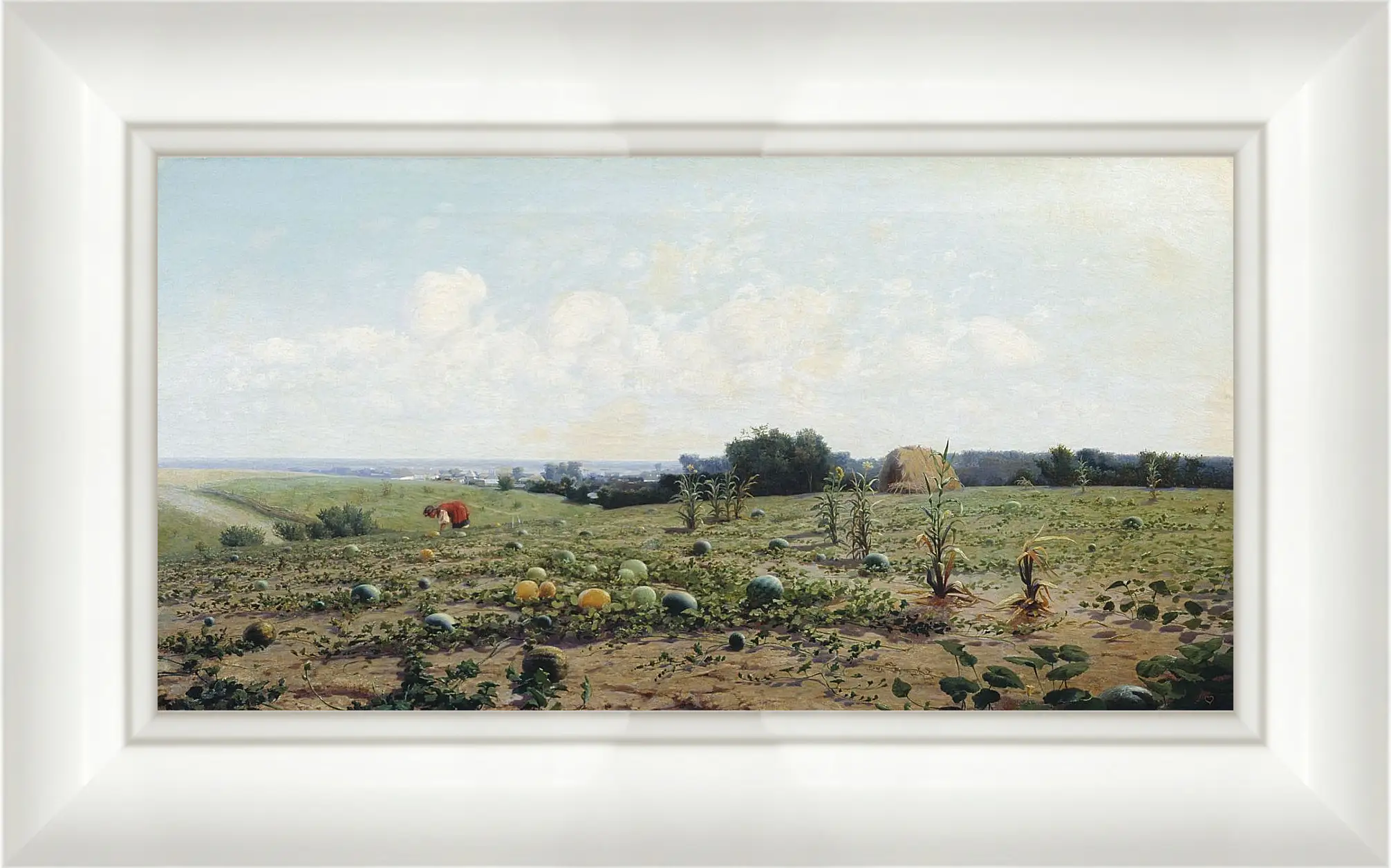 Картина в раме - Бахча. Иосиф Евстафиевич Крачковский