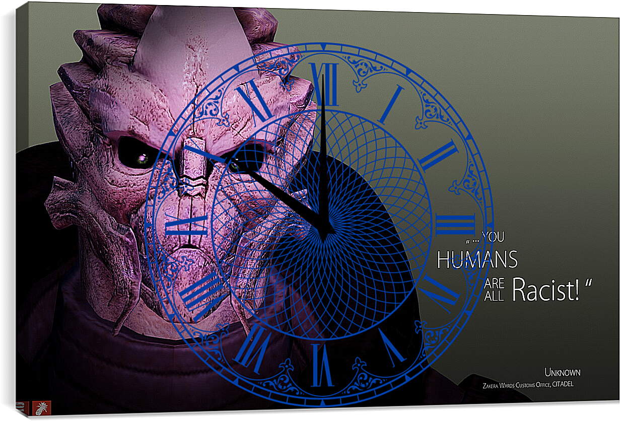 Часы картина - Mass Effect 2
