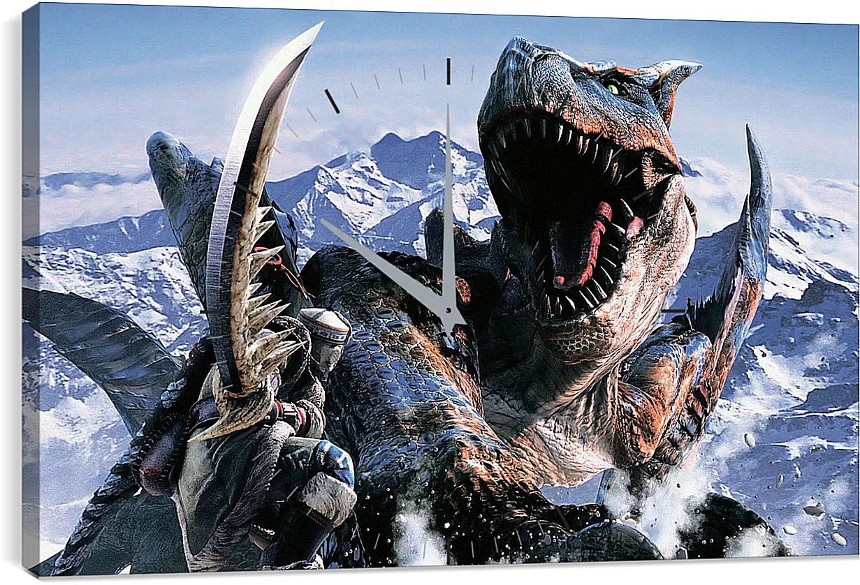 Часы картина - Monster Hunter
