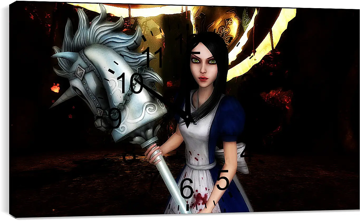 Часы картина - Alice: Madness Returns
