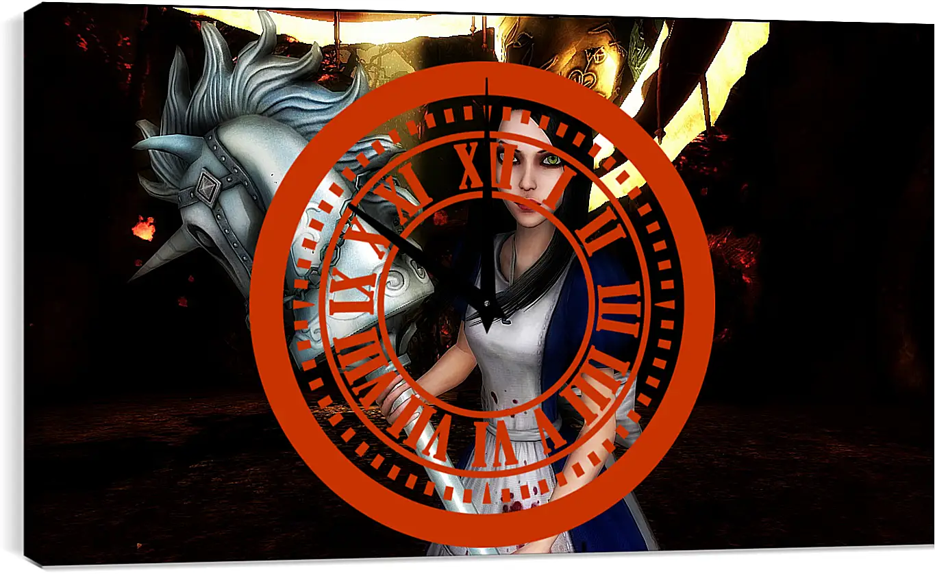 Часы картина - Alice: Madness Returns
