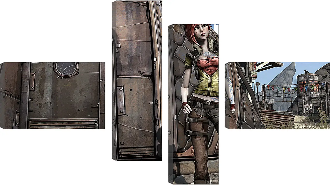 Модульная картина - Borderlands
