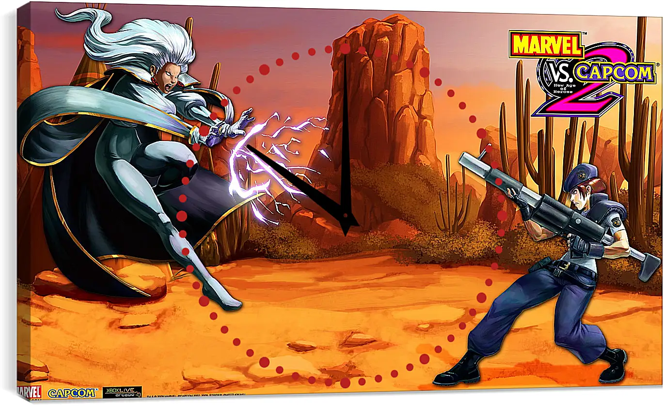 Часы картина - Marvel Vs. Capcom 2
