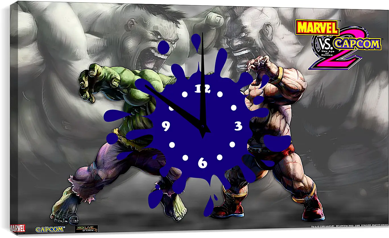 Часы картина - Marvel Vs. Capcom 2
