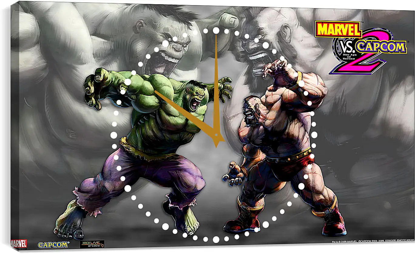 Часы картина - Marvel Vs. Capcom 2
