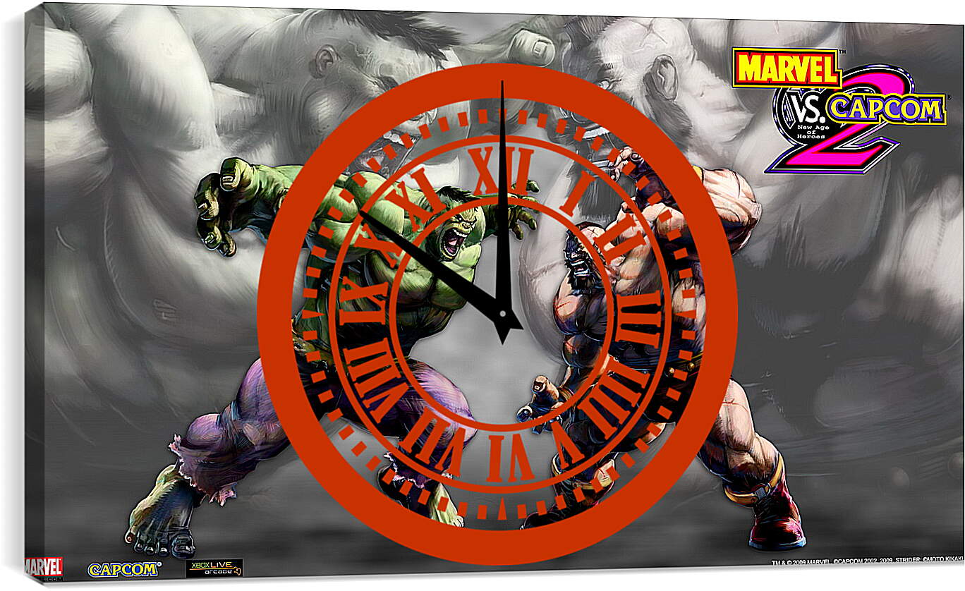Часы картина - Marvel Vs. Capcom 2
