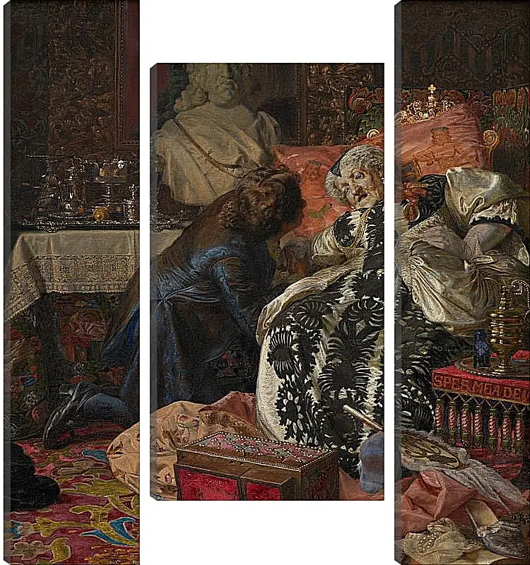 Модульная картина - Death of Queen Sophie Amalie. Педер Хенрик Кристиан Сартман