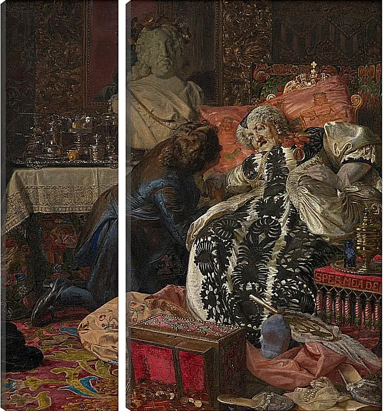 Модульная картина - Death of Queen Sophie Amalie. Педер Хенрик Кристиан Сартман
