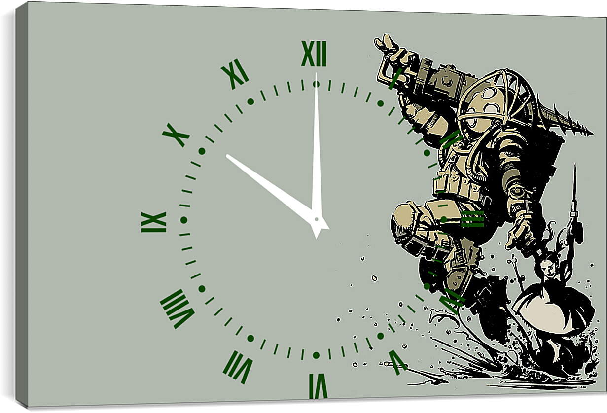 Часы картина - Bioshock
