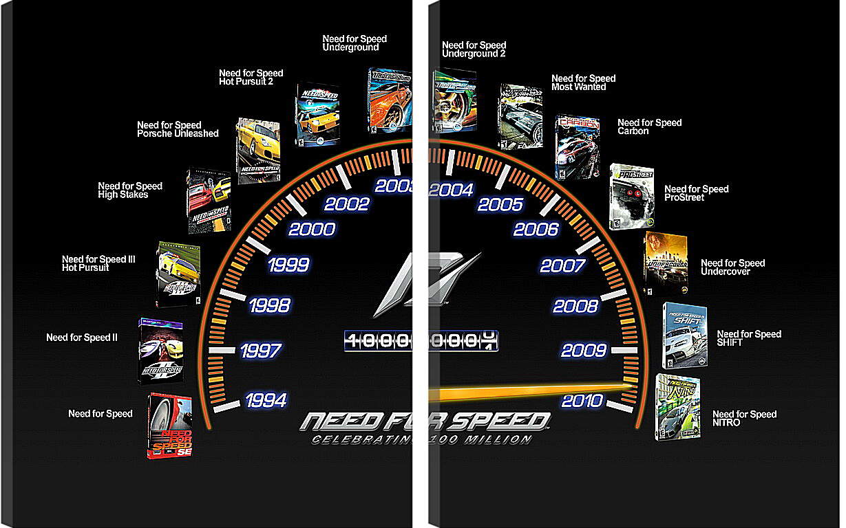 Модульная картина - Need For Speed
