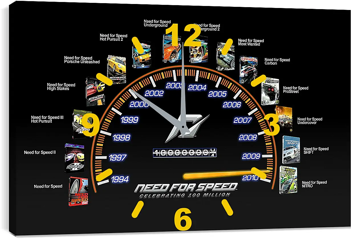Часы картина - Need For Speed
