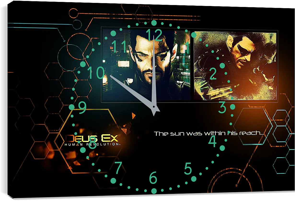 Часы картина - Deus Ex
