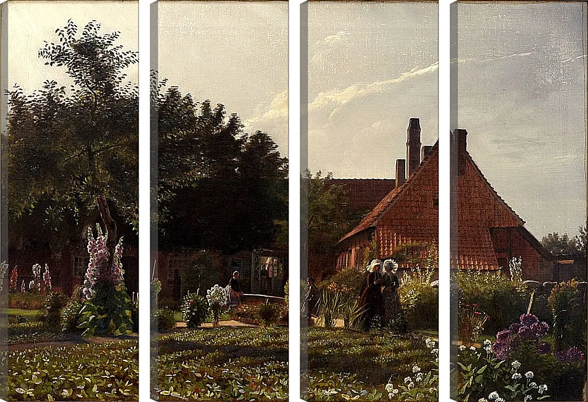 Модульная картина - Grandmother's Garden. Педер Хенрик Кристиан Сартман