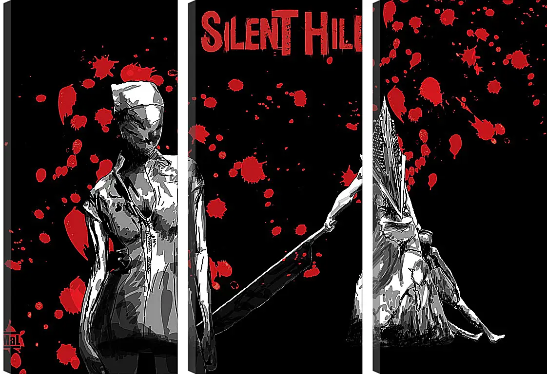 Модульная картина - Silent Hill
