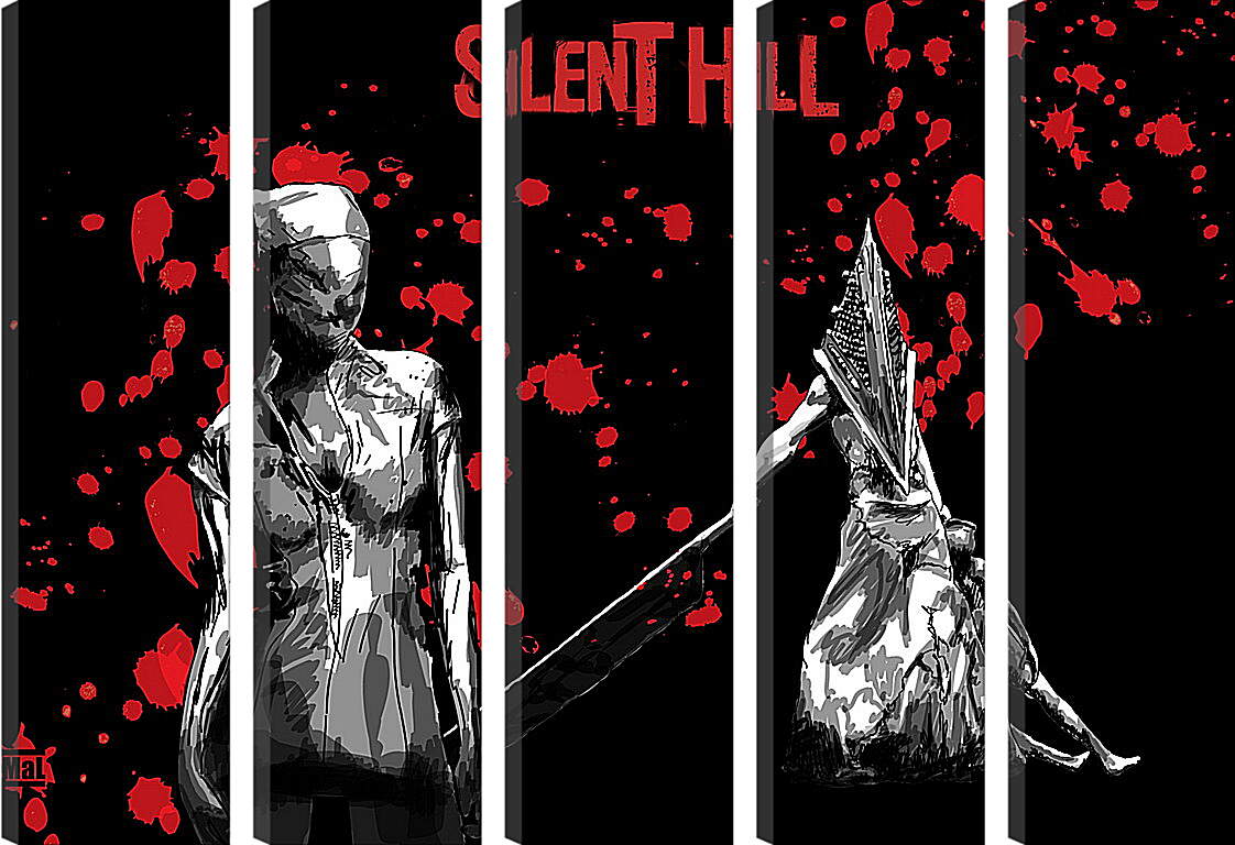 Модульная картина - Silent Hill
