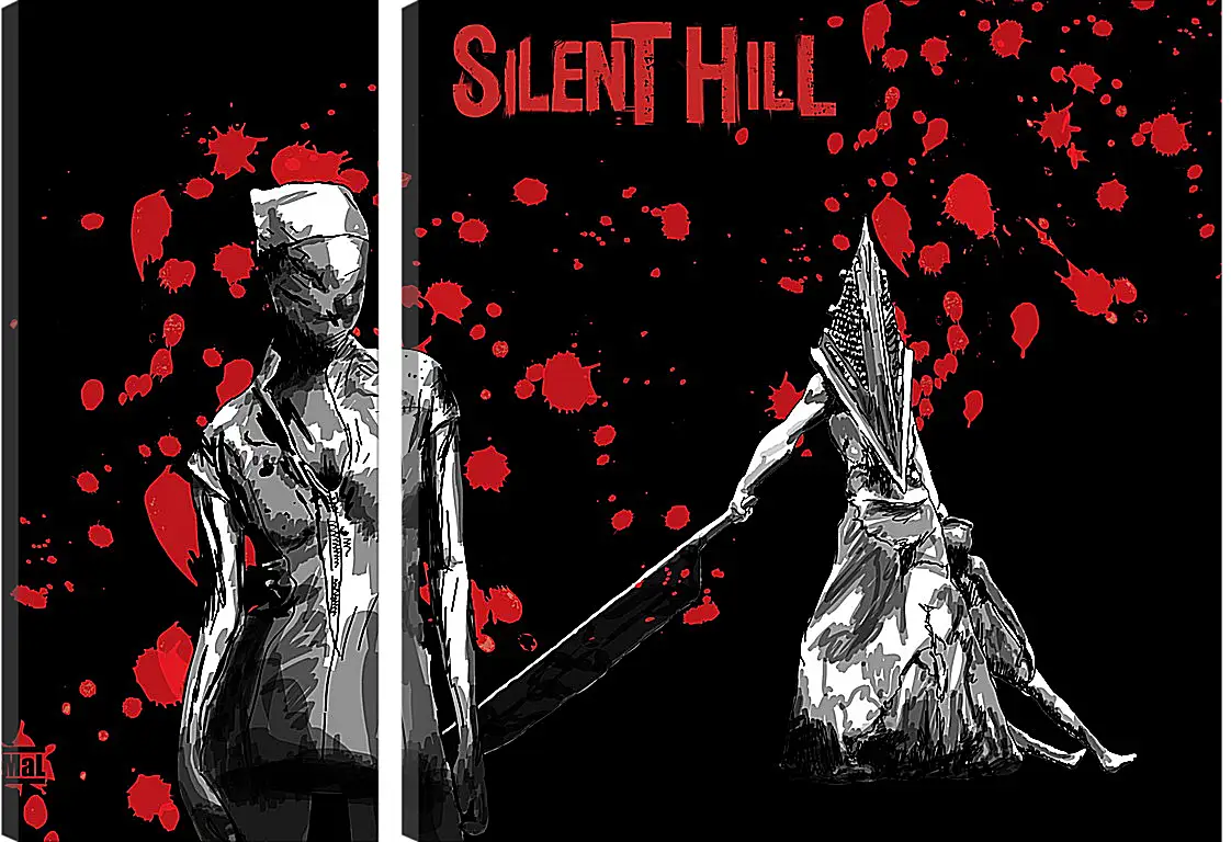 Модульная картина - Silent Hill
