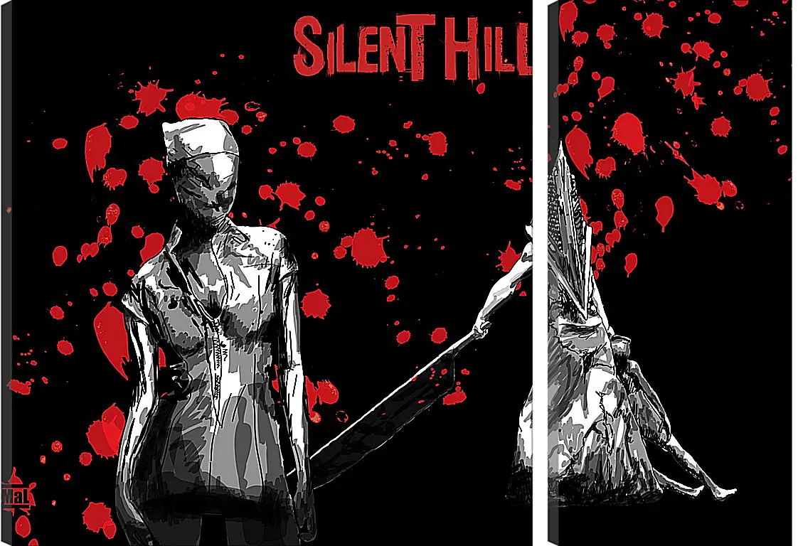 Модульная картина - Silent Hill
