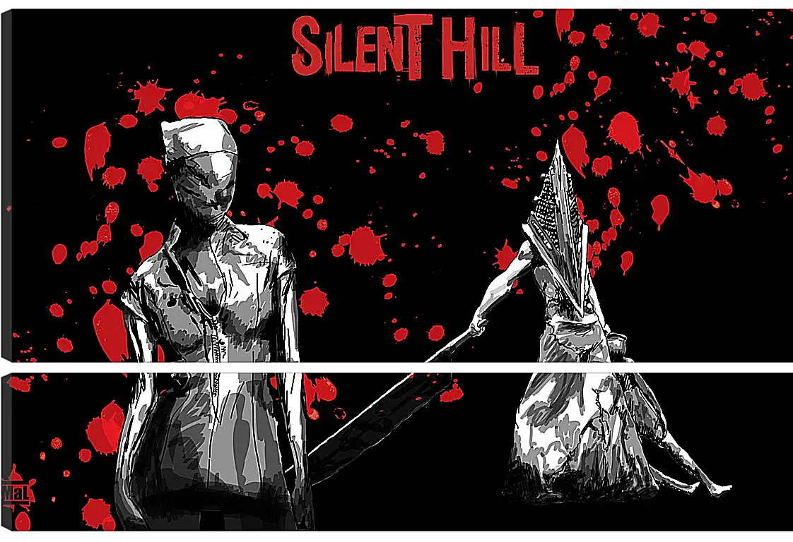 Модульная картина - Silent Hill
