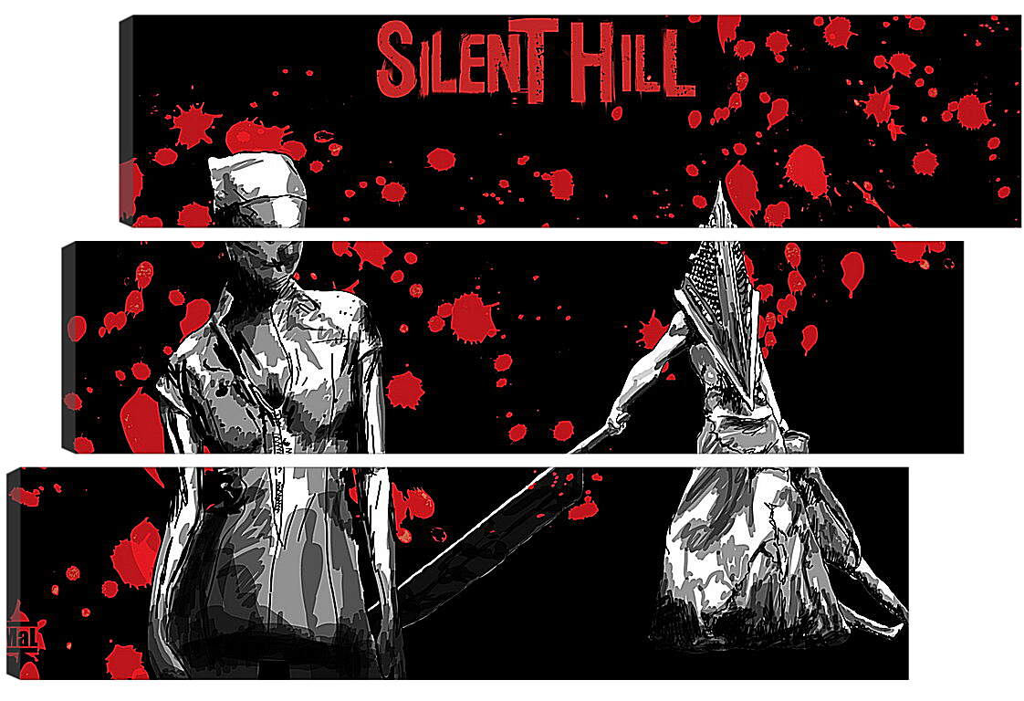 Модульная картина - Silent Hill
