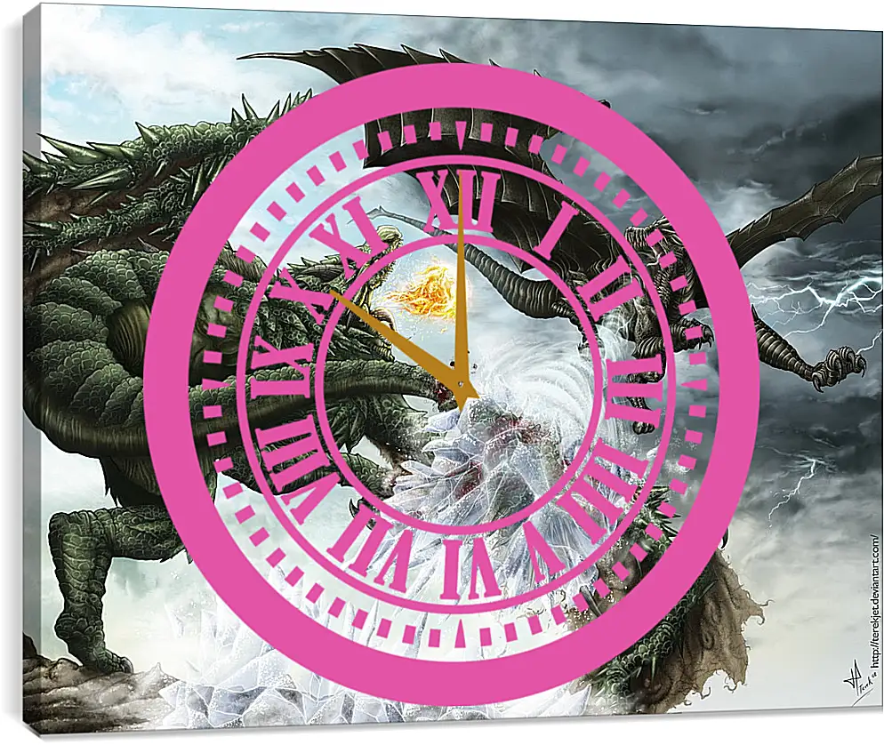 Часы картина - Monster Hunter
