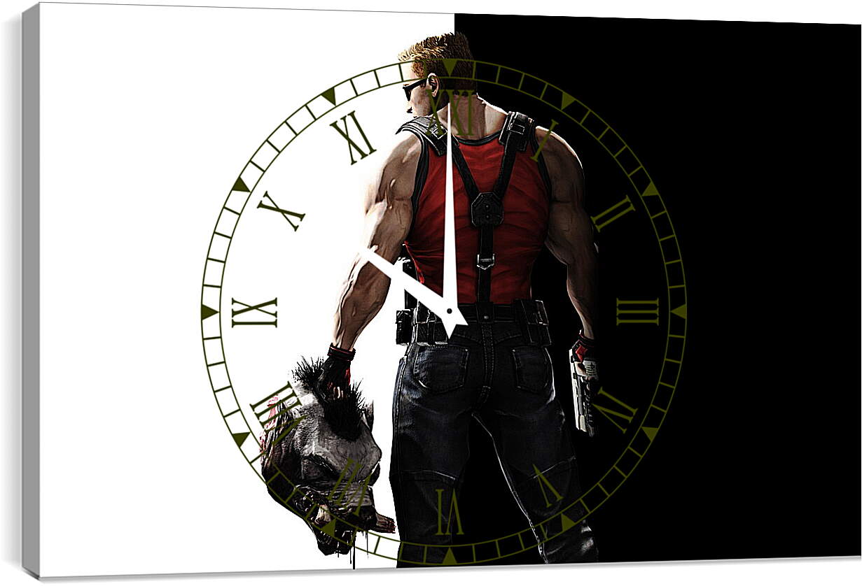 Часы картина - Duke Nukem
