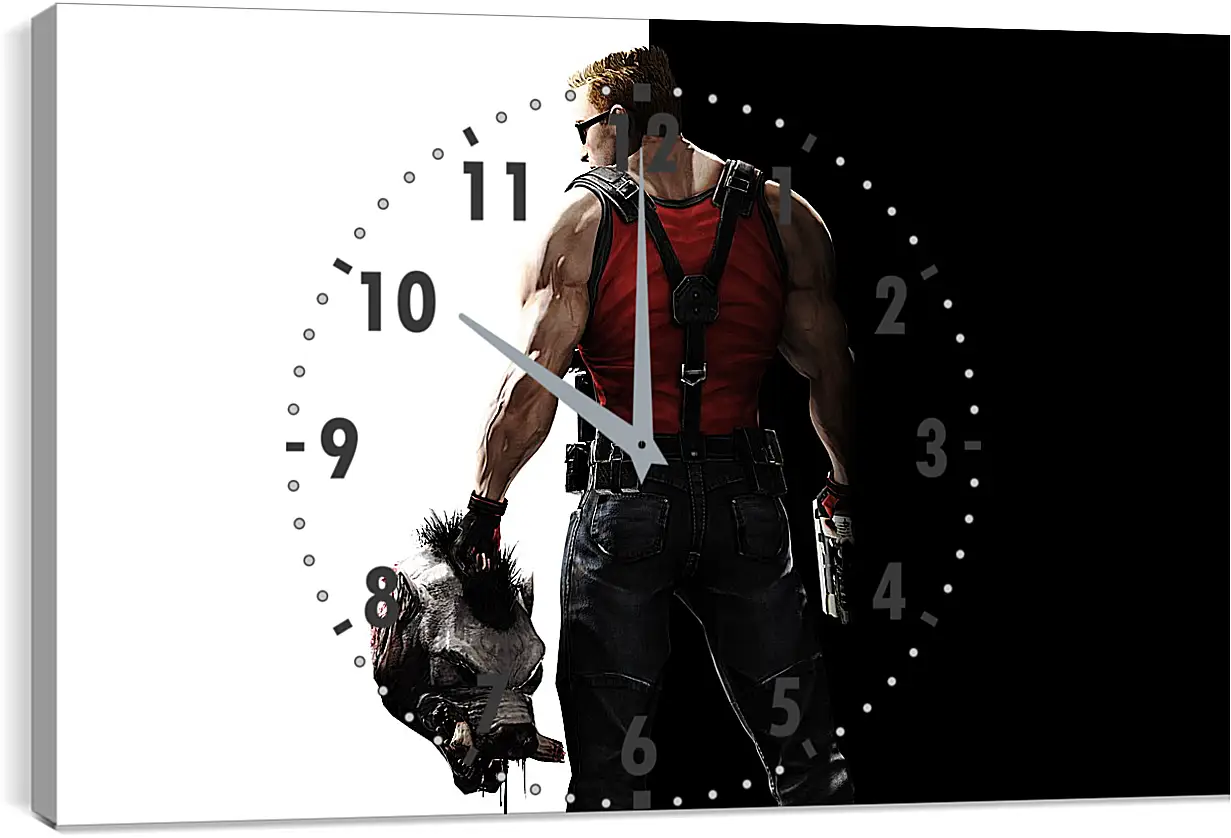 Часы картина - Duke Nukem
