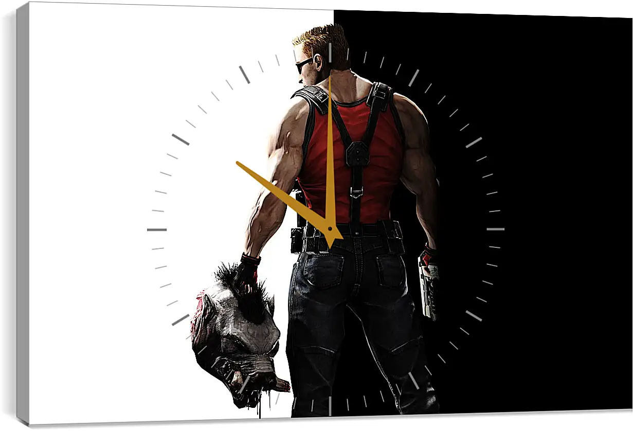 Часы картина - Duke Nukem
