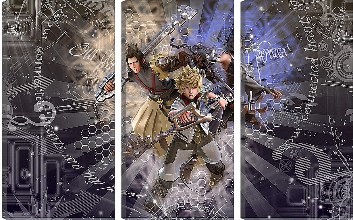 Модульная картина - Kingdom Hearts
