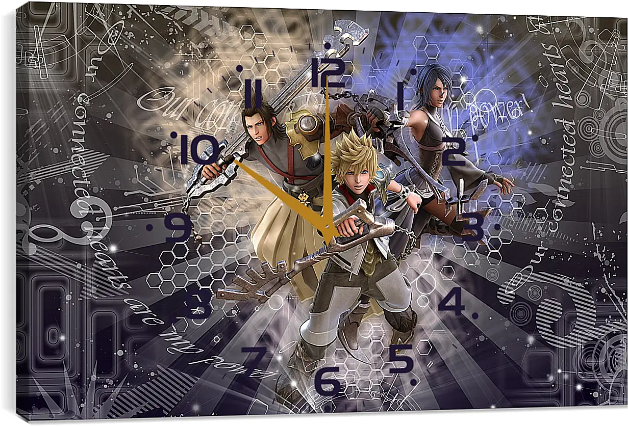 Часы картина - Kingdom Hearts
