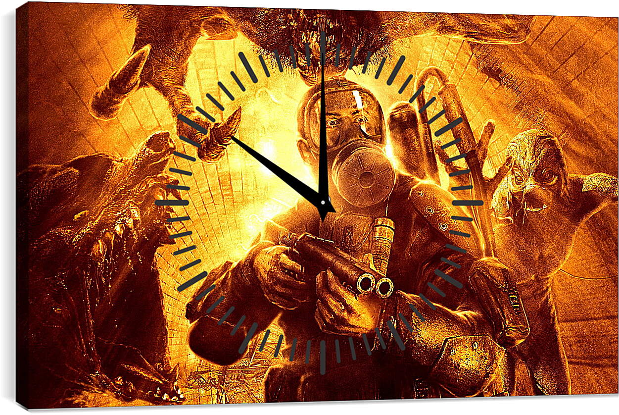 Часы картина - Metro 2033

