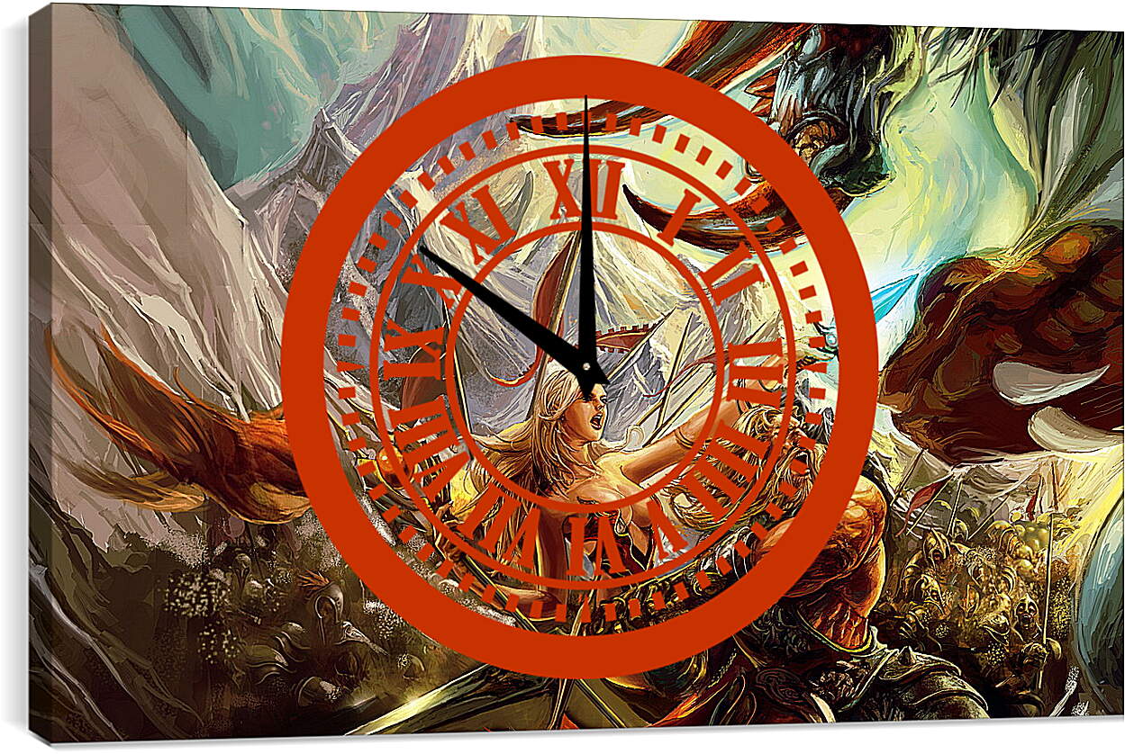 Часы картина - Runes Of Magic

