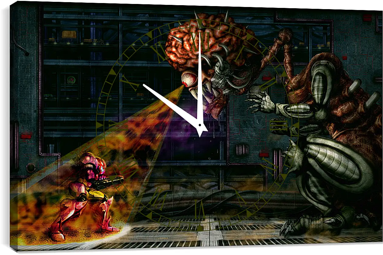 Часы картина - Metroid
