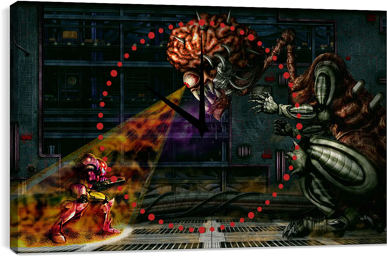 Часы картина - Metroid
