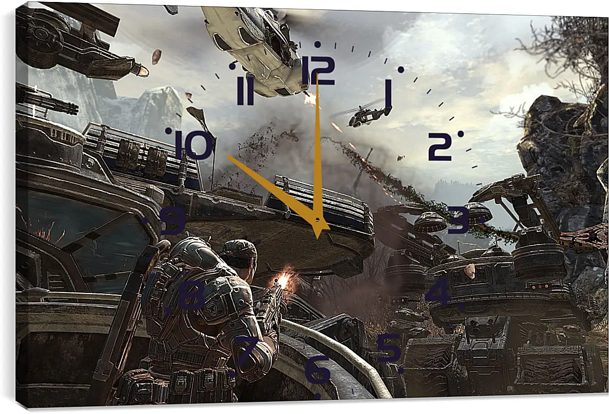 Часы картина - Gears Of War 2
