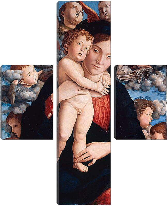 Модульная картина - Мадонна с херувимами. Андреа Мантенья