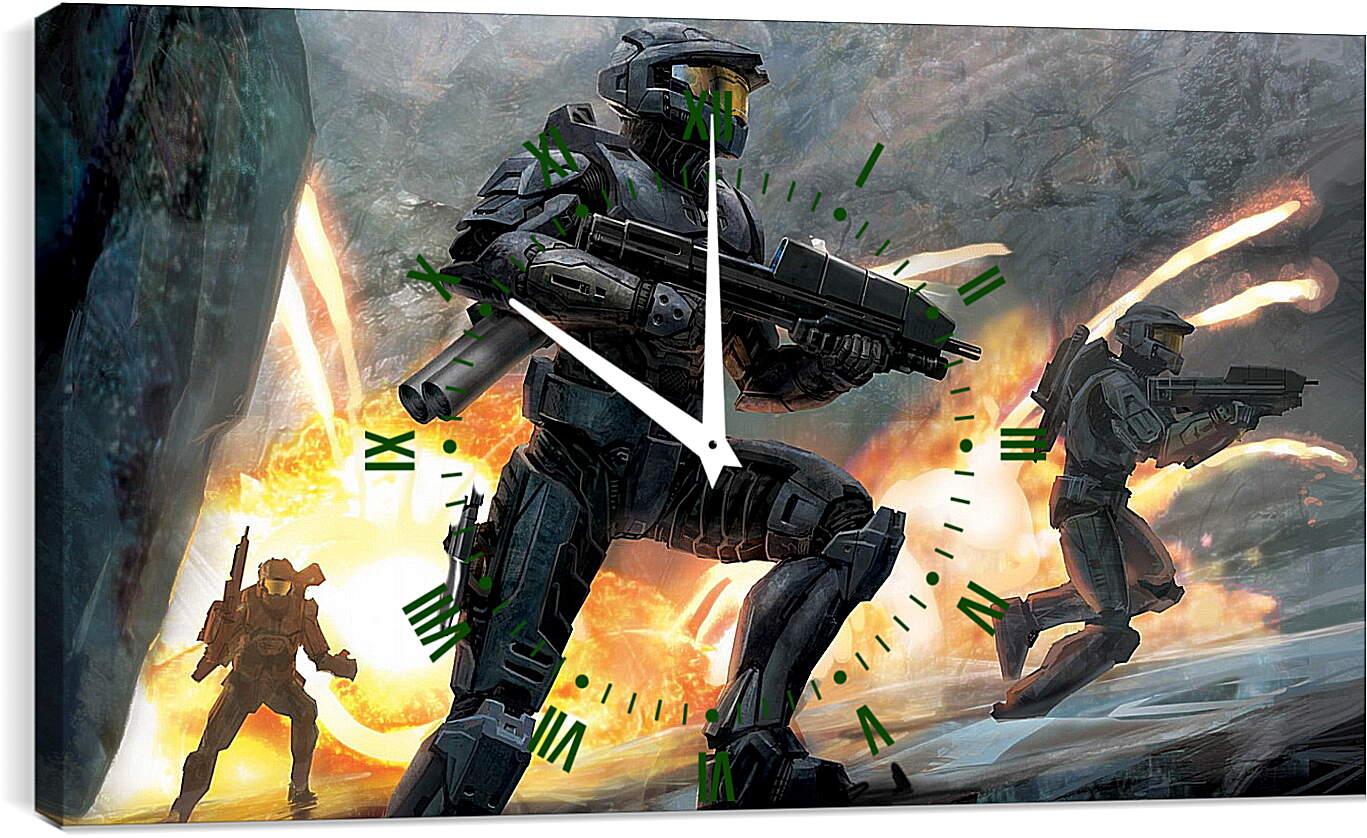 Часы картина - Halo 3
