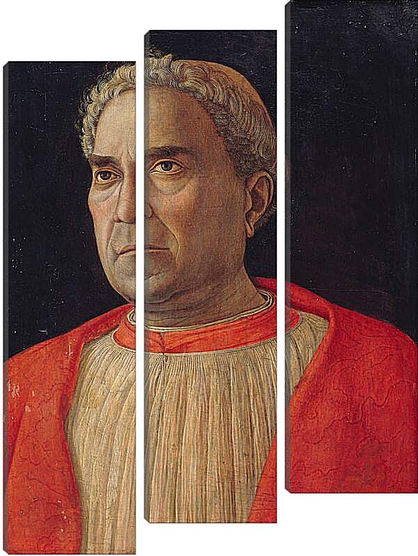 Модульная картина - Портрет кардинала Людовика Тревизана. Андреа Мантенья