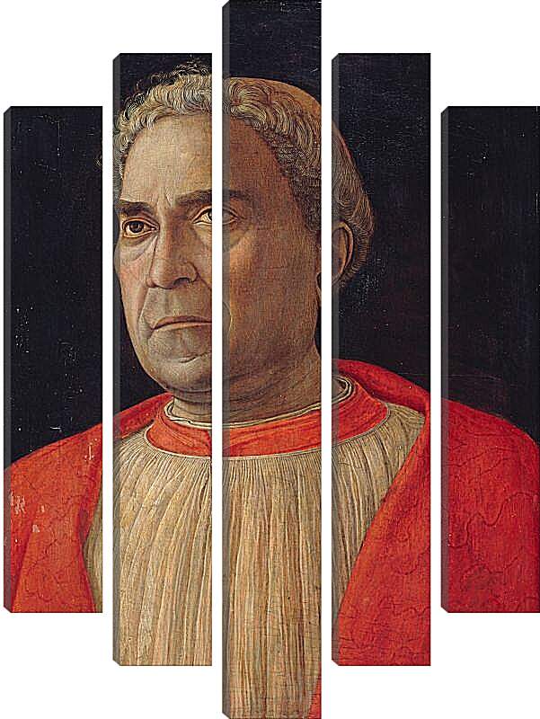 Модульная картина - Портрет кардинала Людовика Тревизана. Андреа Мантенья