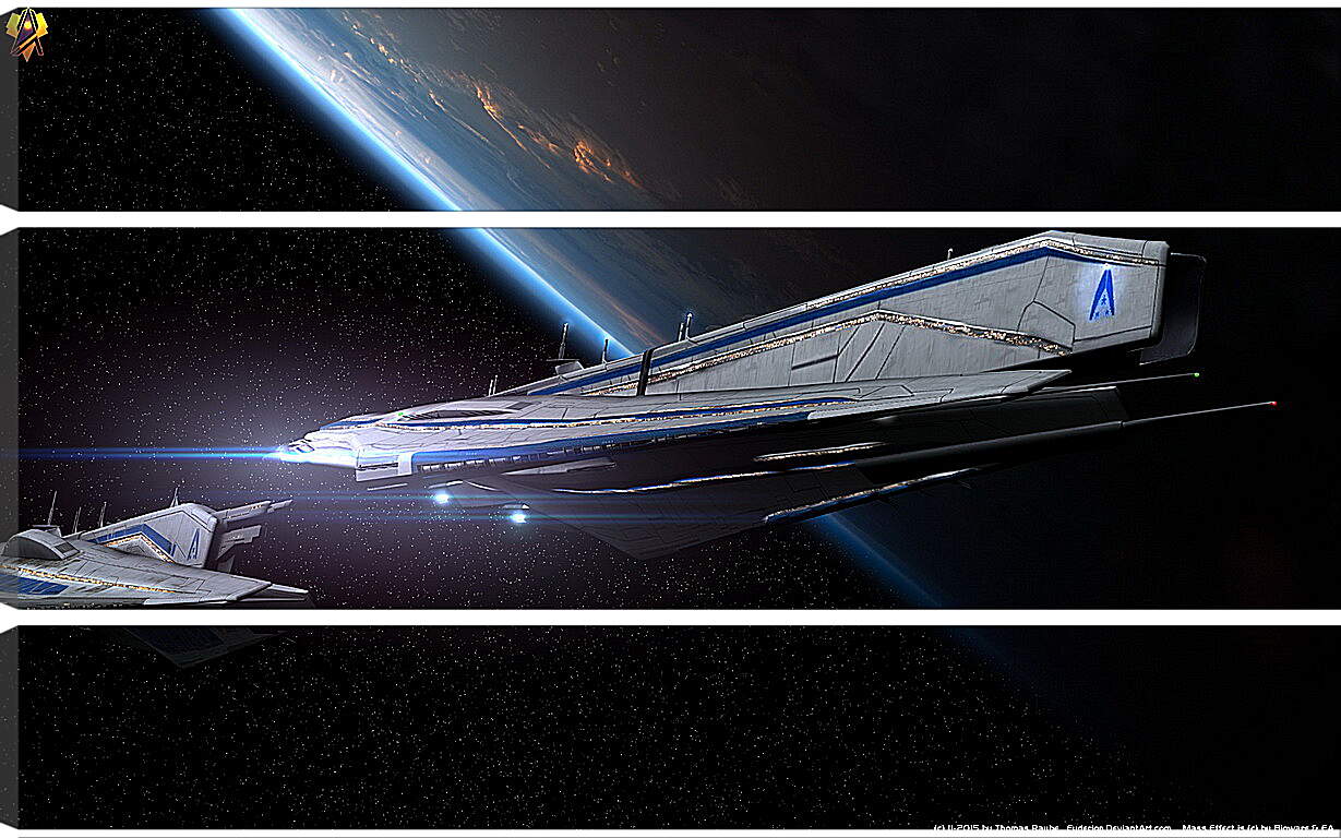 Модульная картина - Mass Effect 3
