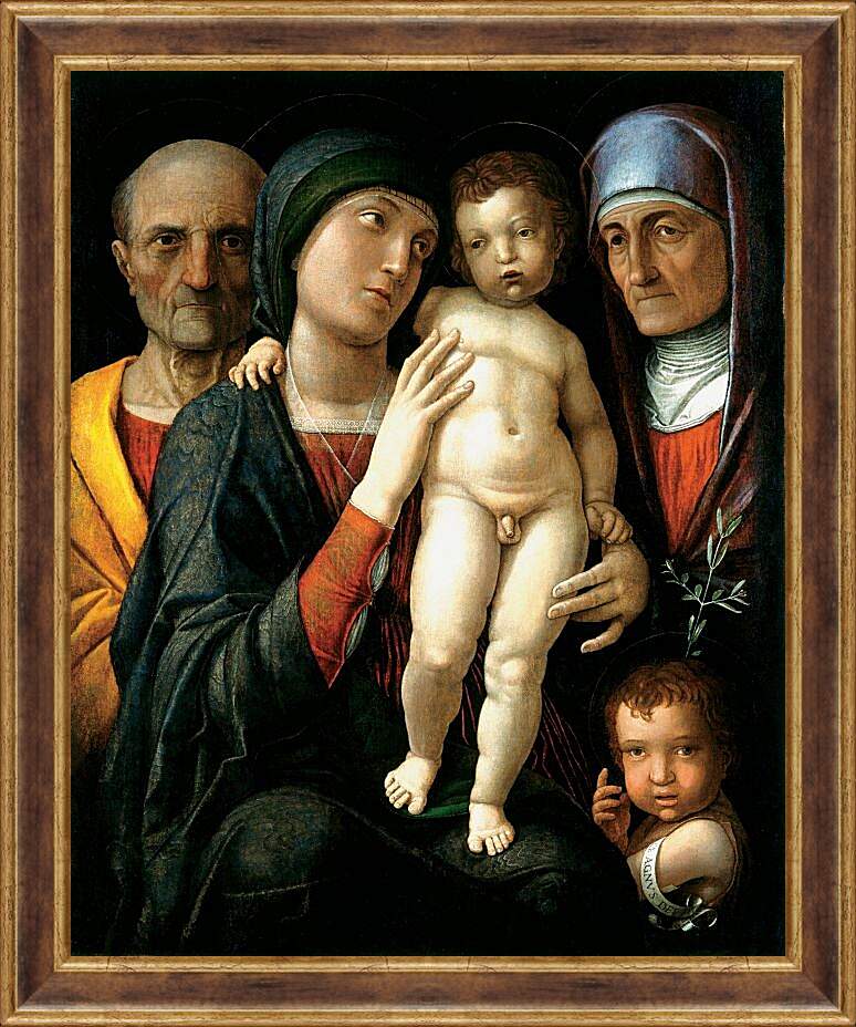 Картина в раме - Святое Семейство. Андреа Мантенья
