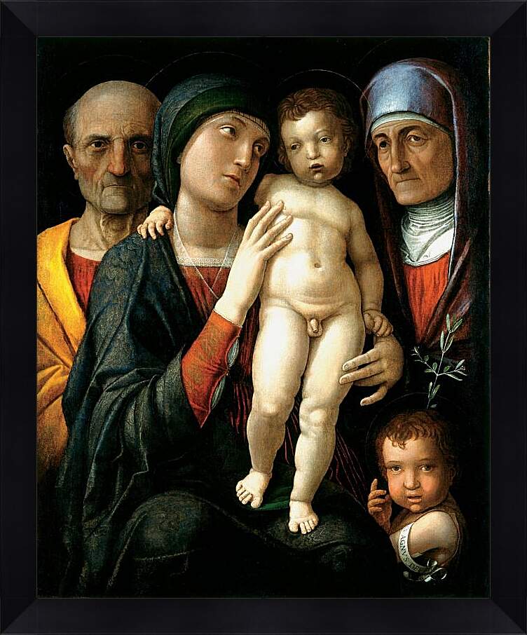 Картина в раме - Святое Семейство. Андреа Мантенья