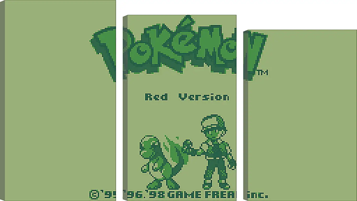 Модульная картина - Pokemon Red Version
