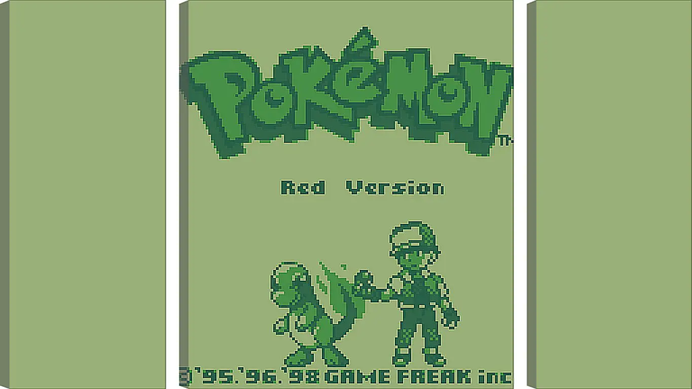 Модульная картина - Pokemon Red Version
