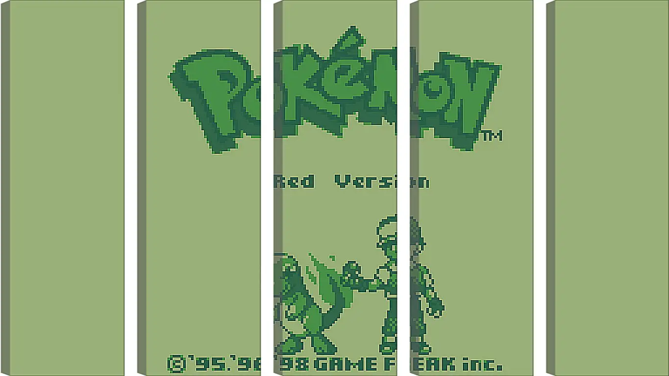 Модульная картина - Pokemon Red Version
