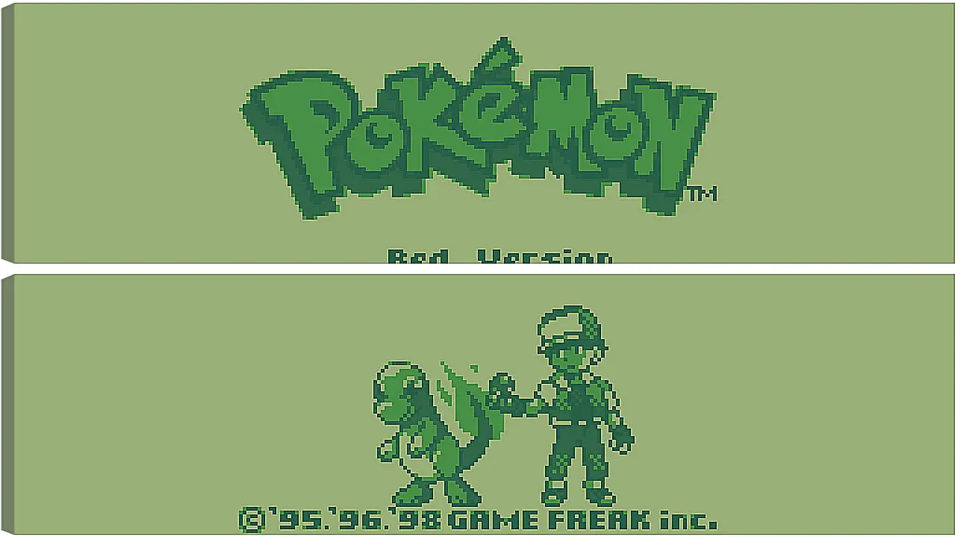 Модульная картина - Pokemon Red Version
